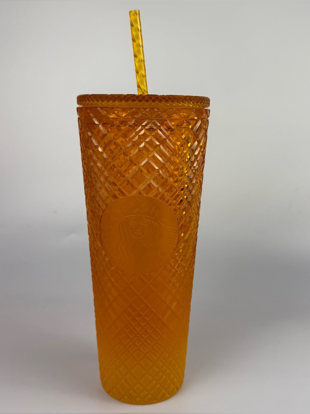 Starbucks Venti 24oz Orange MANGO OMBRE Jeweled Cold Cup Tumbler